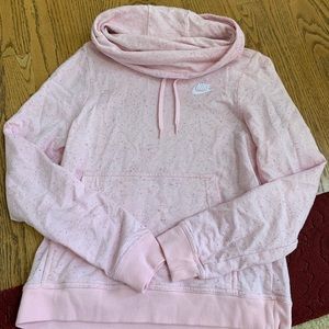 Pink speckled nike sweatshirt!